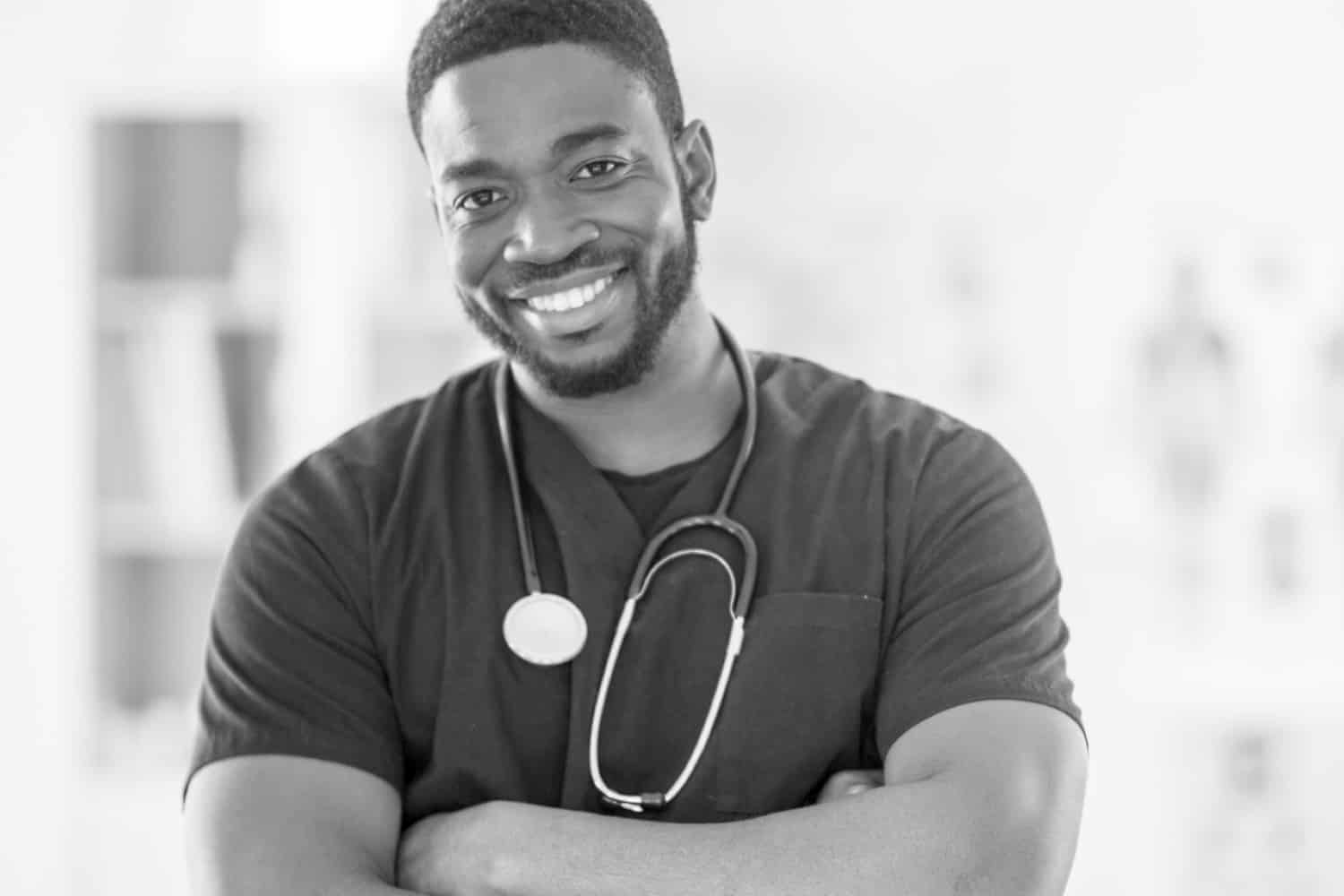 a man smiling for the camera
